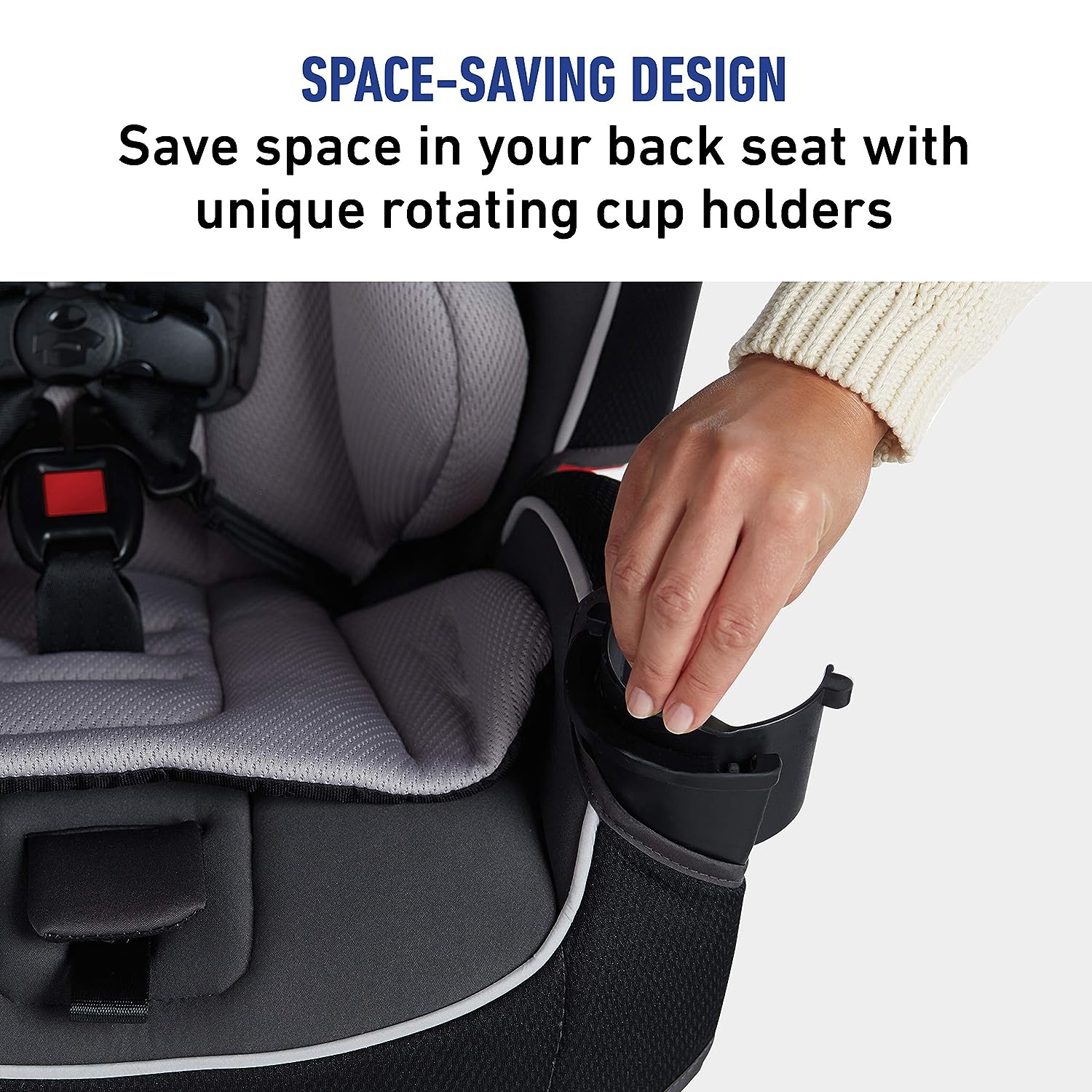 Graco SlimFit 3 in 1 Car Seat -Slim Comfy Design Saves Space in Your Back Seat, Darcie, One Size